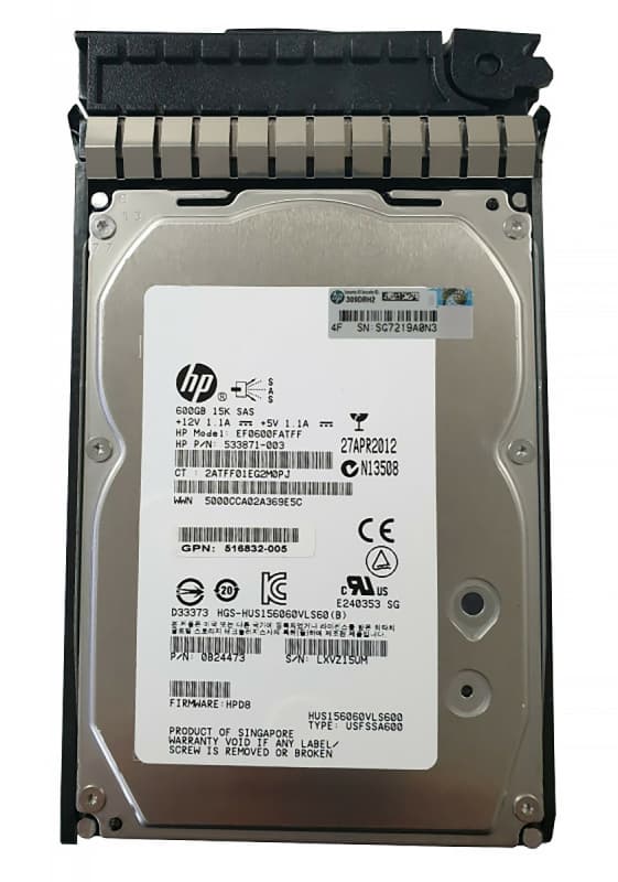Жесткий диск HP 516832-005 600Gb  SAS 3,5" HDD