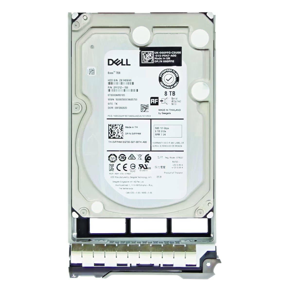 Жесткий диск Dell 8Tb 7200 SAS 3.5" HDD 0VFP4M