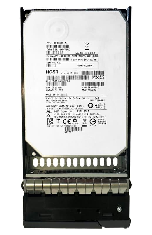 Жесткий диск Network Appliance X316_HARIH06TA07 6Tb 7200 SAS 3,5" HDD
