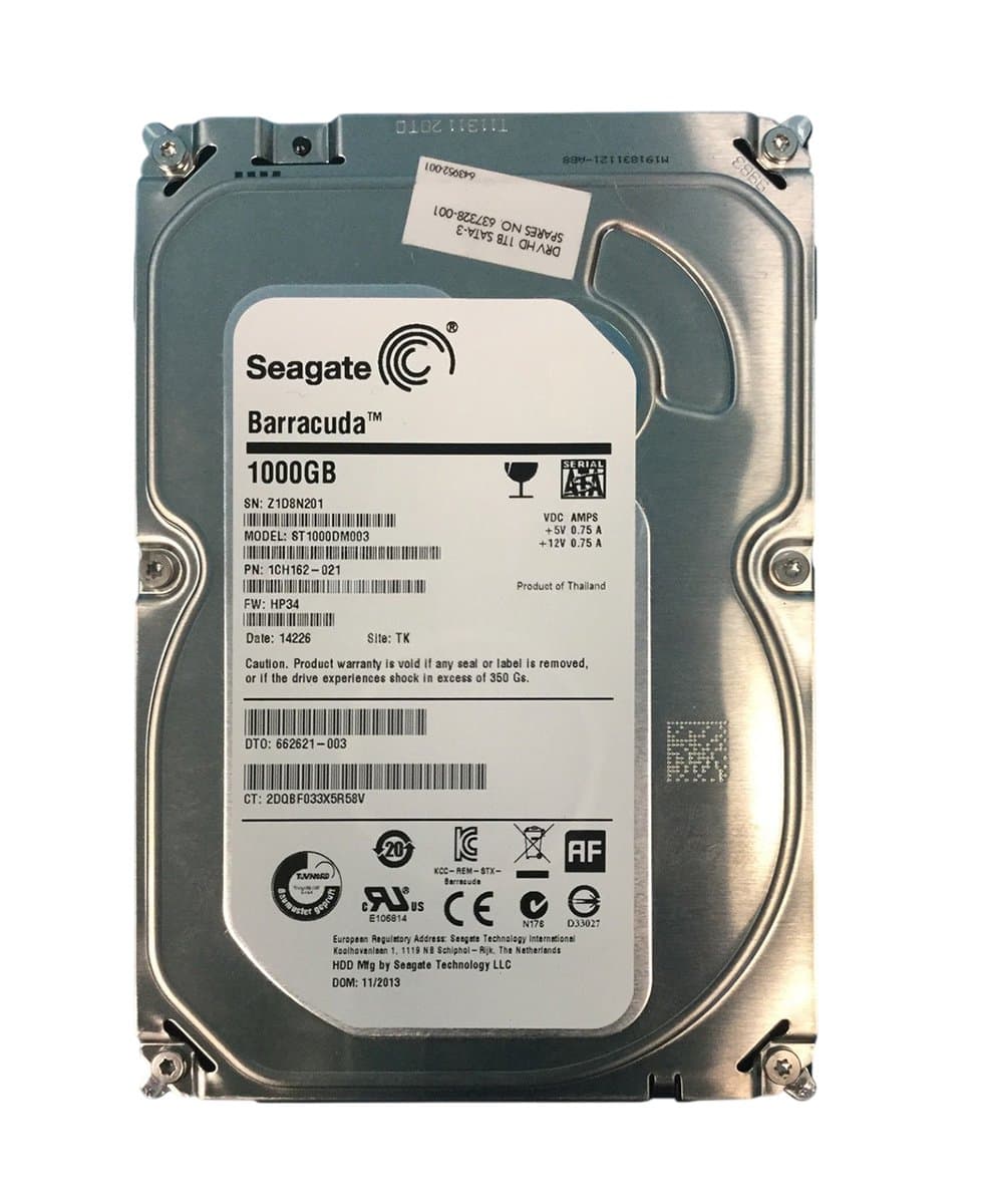 Жесткий диск HP 1Tb 7200 SATAIII 3.5" HDD 637328-001