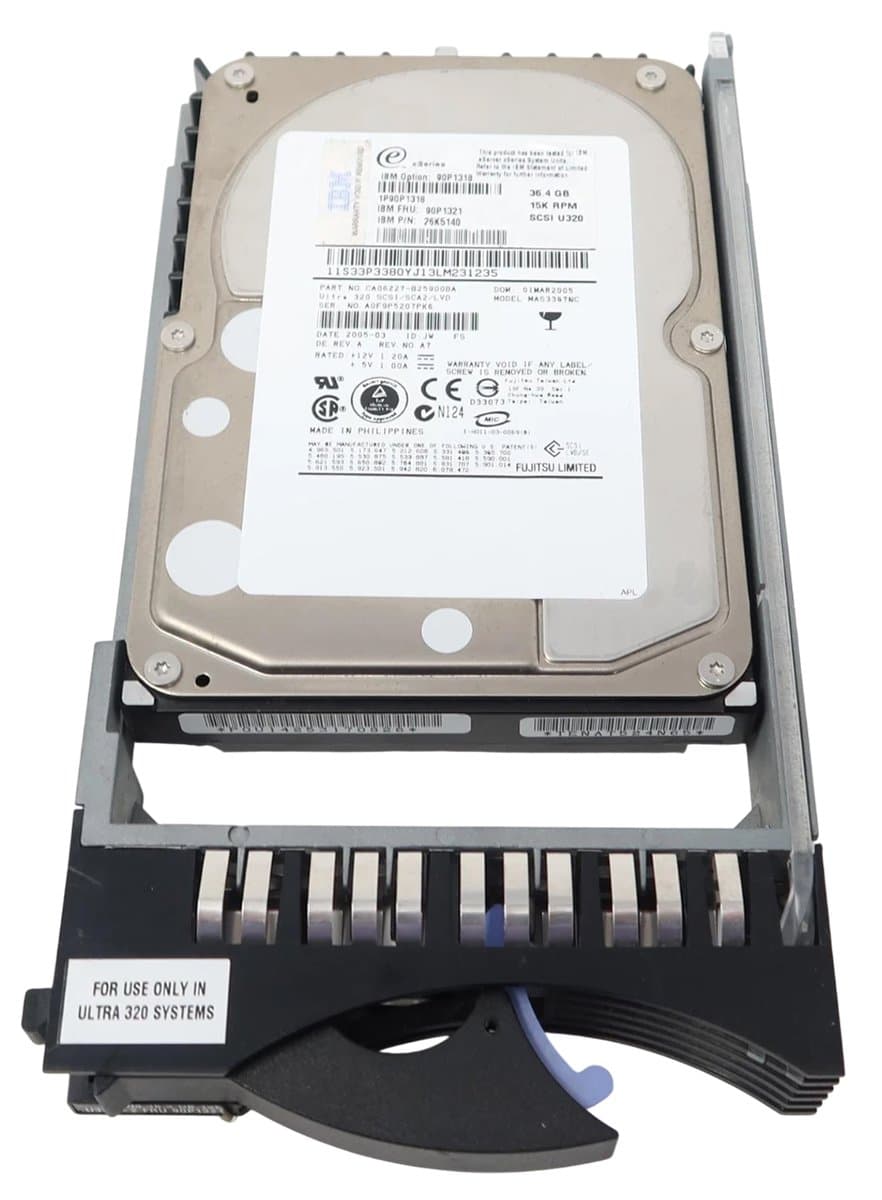 Жесткий диск  IBM 36.4Gb 15000 U320SCSI 3.5" HDD 90P1318
