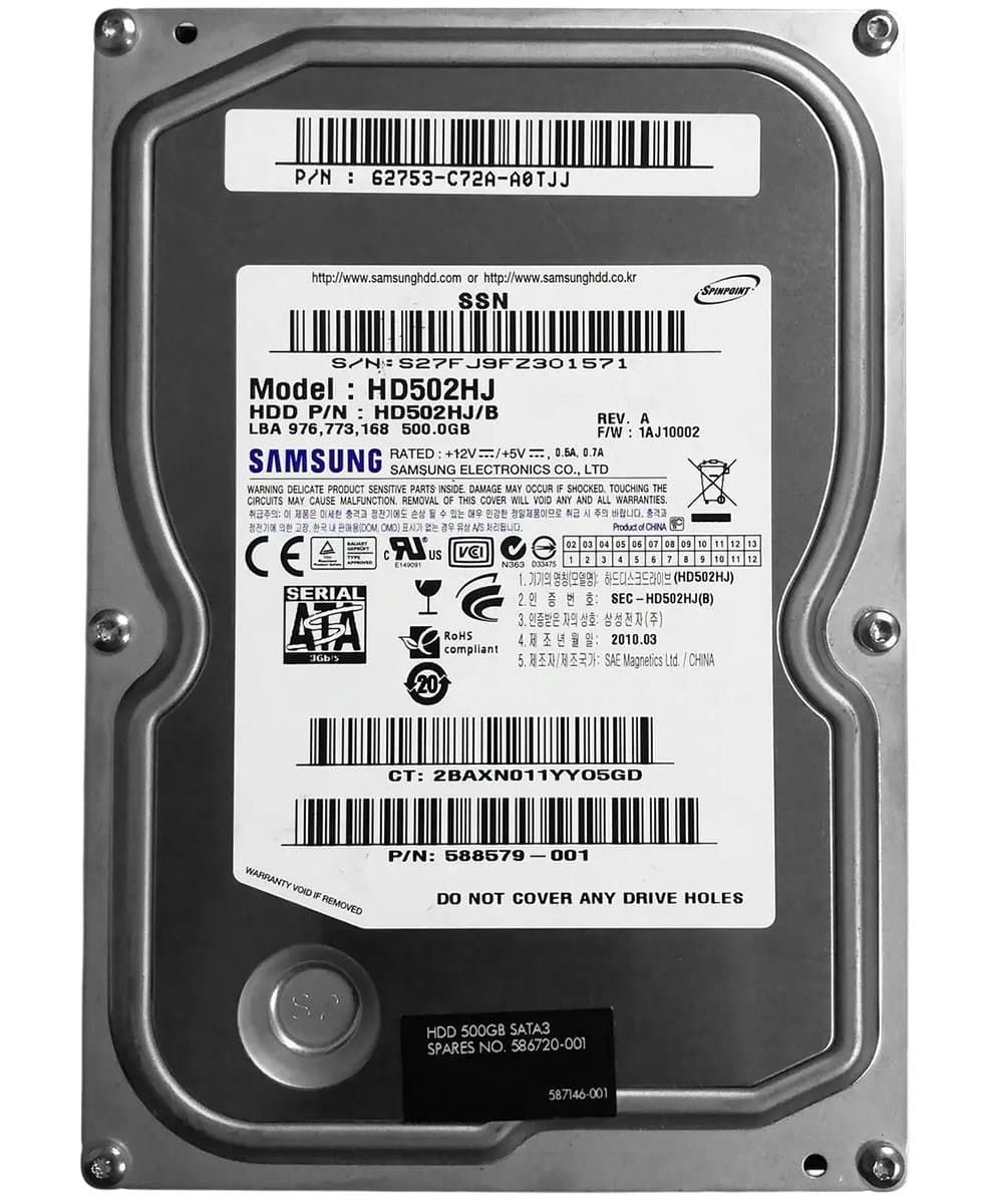 Жесткий диск HP 500Gb 7200 SATAII 3.5" HDD