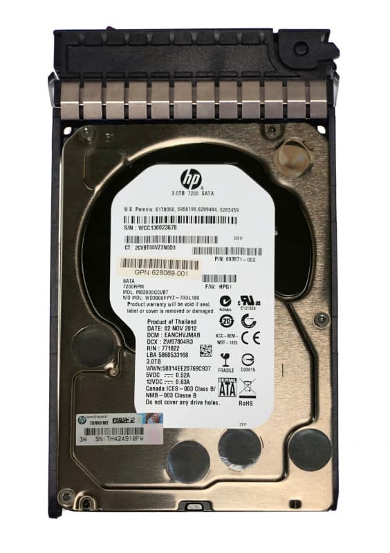 Жесткий диск HP 693671-002 3Tb 7200 SATAIII 3.5" HDD