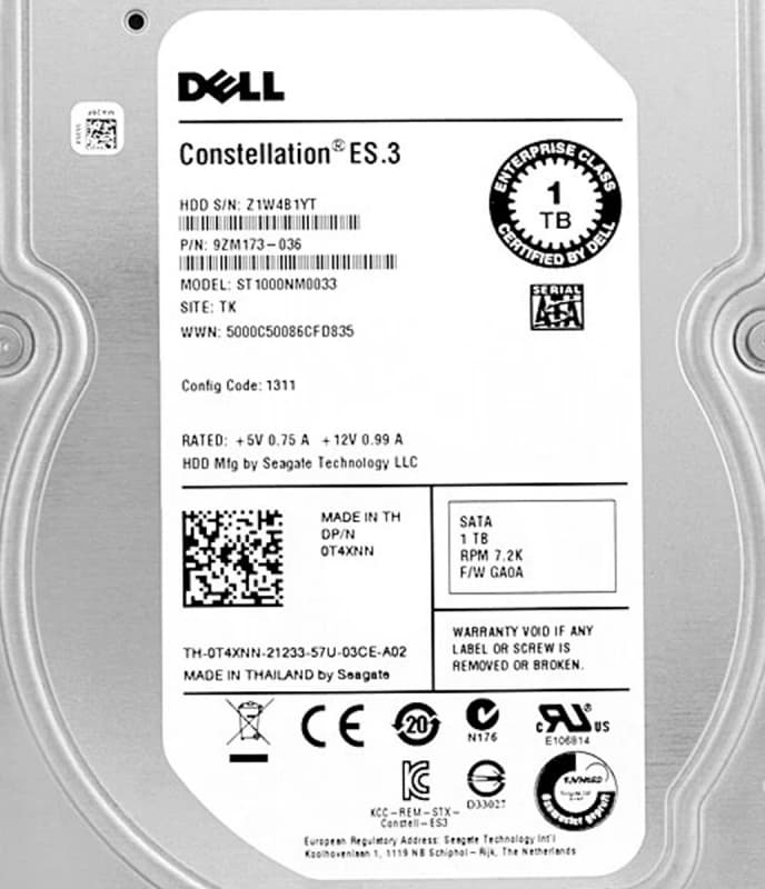 Жесткий диск Dell 9ZM173-036 1Tb  SATAIII 3,5" HDD