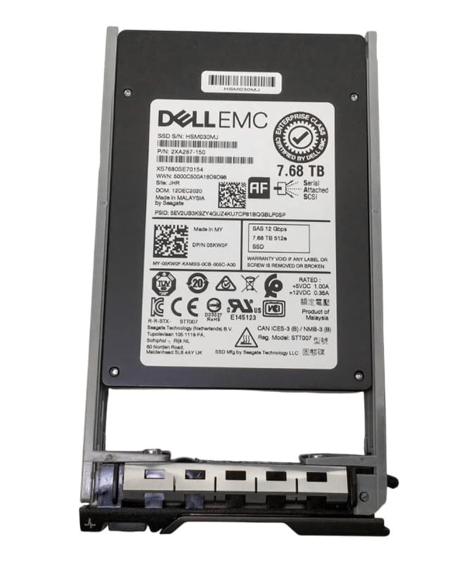 Жесткий диск Dell 05KW0F 7.68TB SAS 2,5" SSD