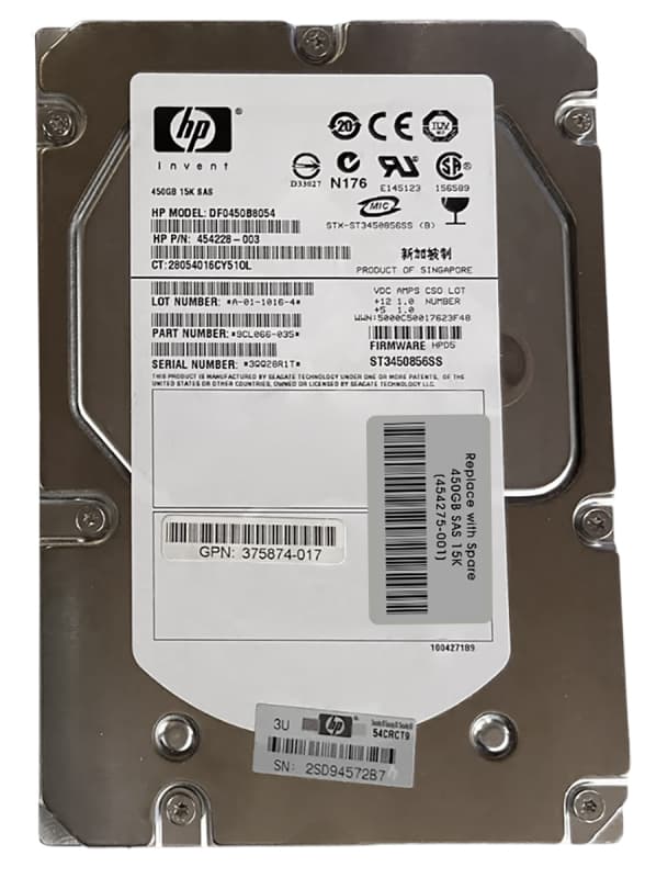 Жесткий диск HP 454234-B21 450Gb 15000 SAS 3,5" HDD