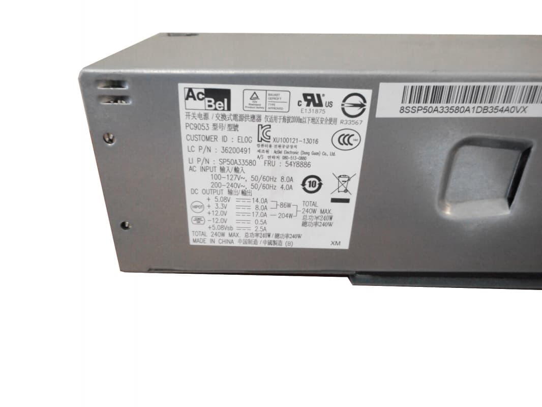 Блок Питания Lenovo 54Y8886 240W