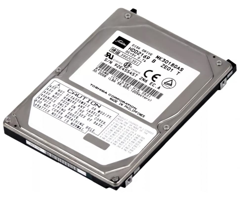 Жесткий диск Toshiba HDD2169 30Gb 4200 IDE 2,5" HDD
