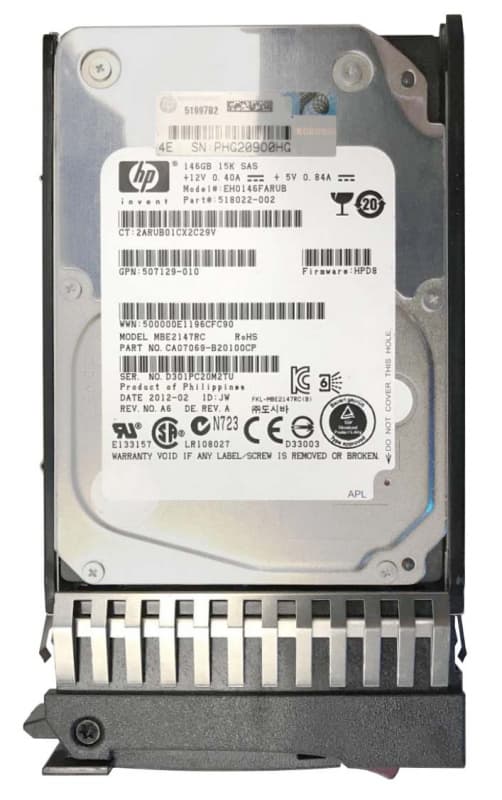 Жесткий диск HP CA07069-B20100CP 146Gb  SAS 2,5" HDD