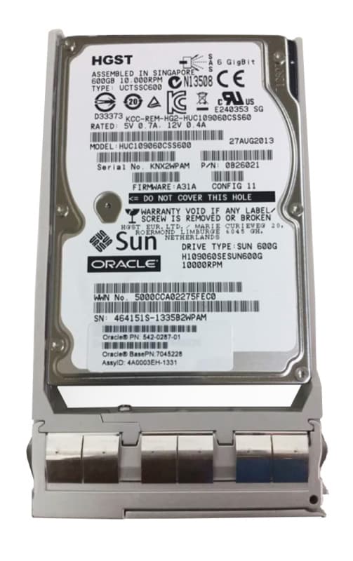 Жесткий диск Sun 542-0287-01 600Gb 10000 SAS 2,5" HDD