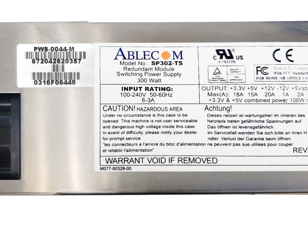 Резервный Блок Питания SuperMicro SP302-TS 300W