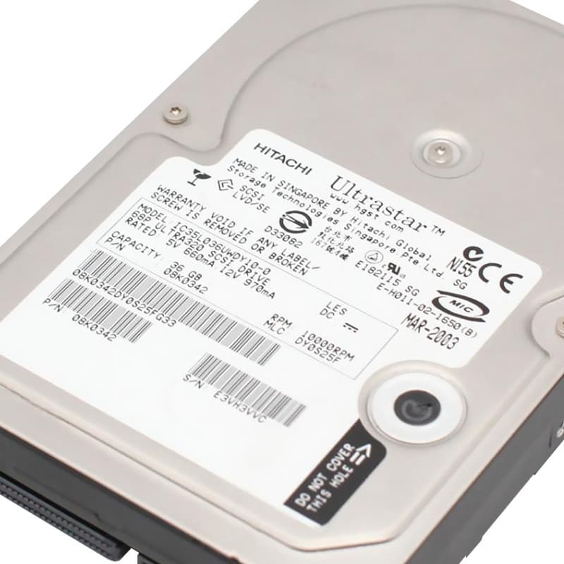 Жесткий диск Hitachi IC35L036UWDY10-0 36,7Gb  U320SCSI 3.5" HDD