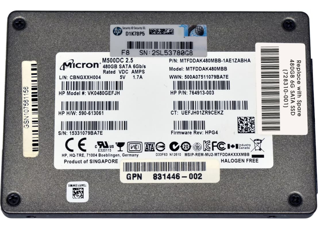 Жесткий диск HP 728213-B21 480Gb  SATAIII 2,5" SSD
