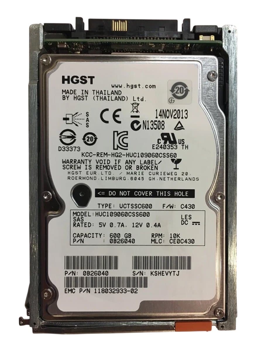 Жесткий диск EMC V3-2S10-600U 600Gb 10000 SAS 2,5" HDD