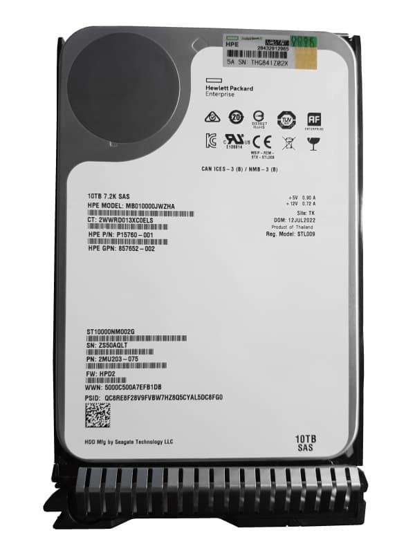 Жесткий Диск HP P15760-001 10Tb 7200 SAS 3,5" HDD