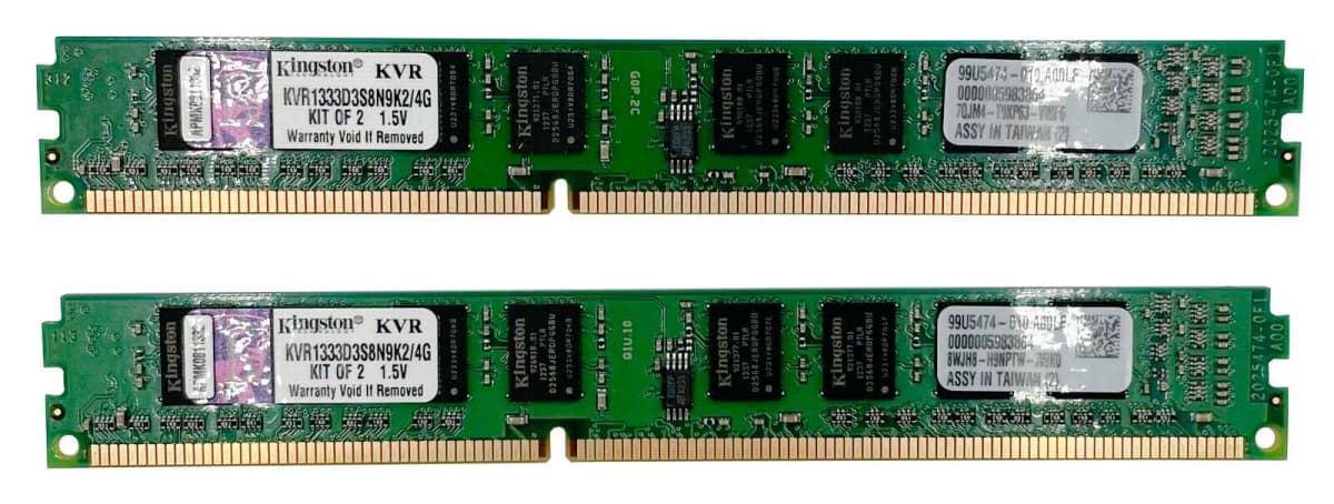 Оперативная память Kingston KVR1333D3S8N9K2/4G DDRIII 4Gb