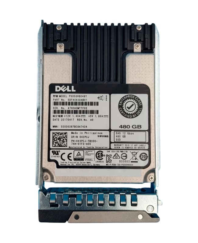 Жесткий диск Dell 43PCJ 480Gb SAS 2,5" SSD