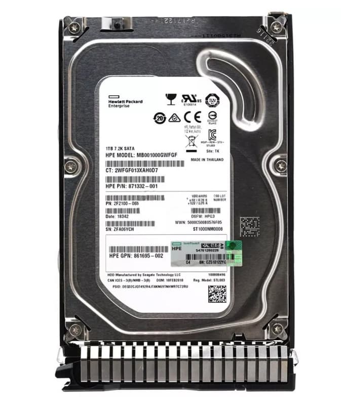 Жесткий диск HP 871332-001 1Tb 7200 SATAIII 3.5" HDD