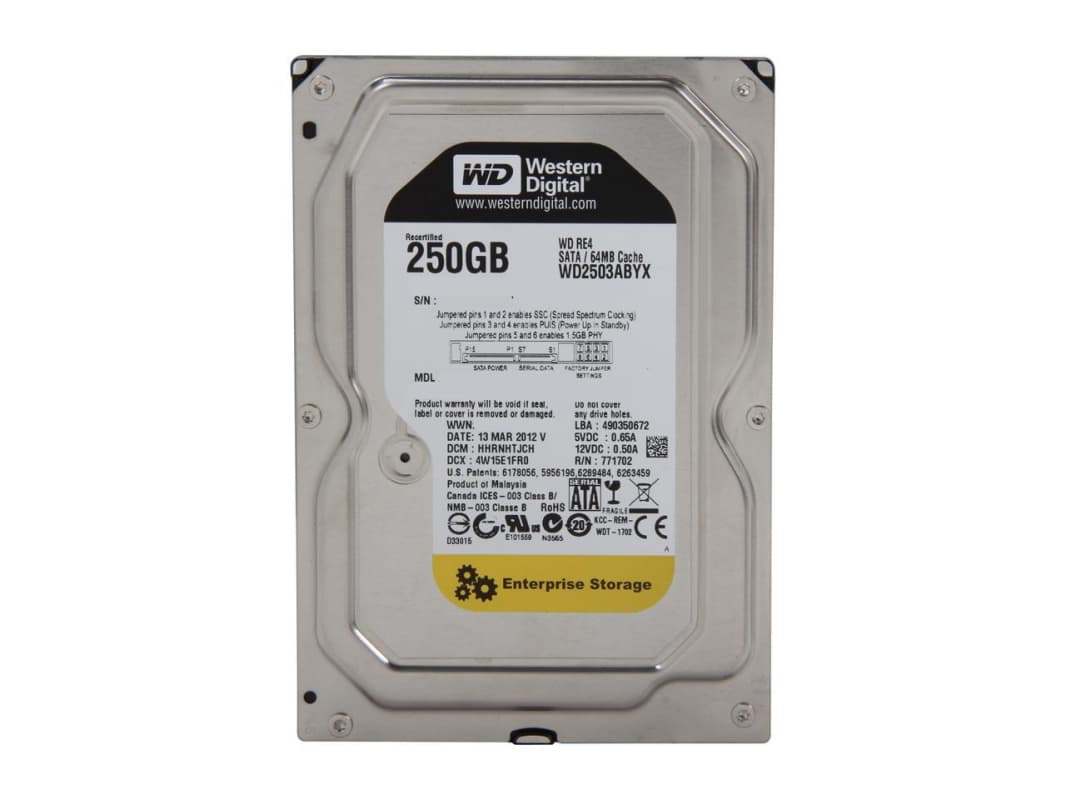 Жесткий диск Western Digital WD2503ABYX 250Gb  SATAII 3,5" HDD