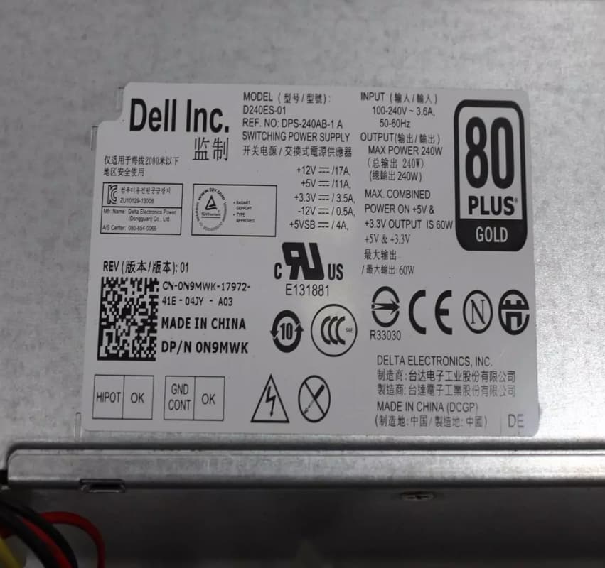 Блок Питания Dell N9MWK 240W