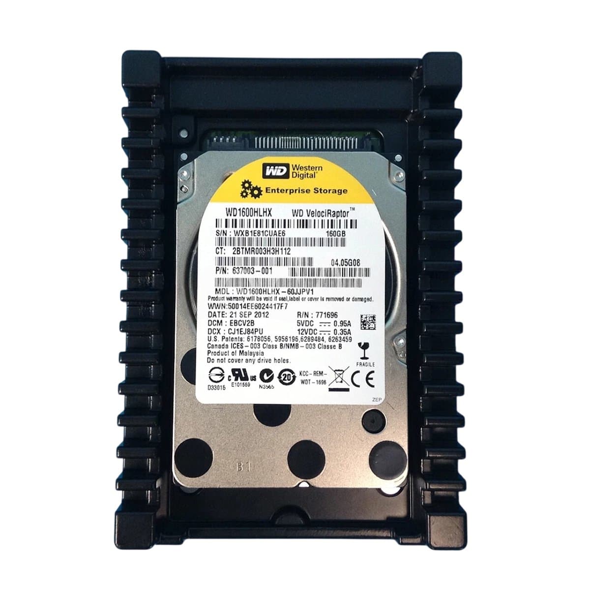 Жесткий диск HP 160Gb 10000 SATAII 2.5" HDD 637003-001