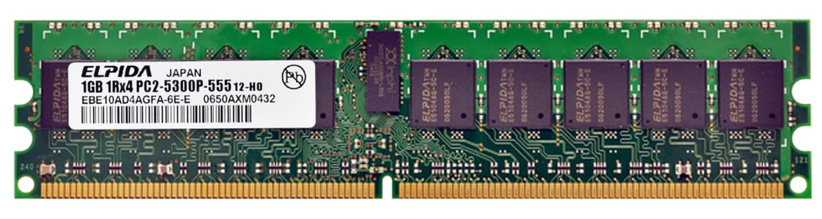 Оперативная память Elpida EBE10AD4AGFA-6E-E DDRII 1Gb