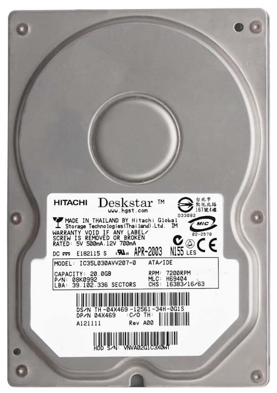 Жесткий диск Dell 0X0769 30GB IDE 3,5" HDD