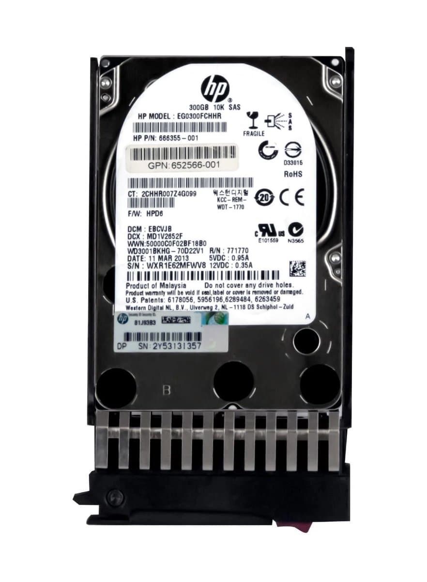 Жесткий диск HP 300Gb 10000 SAS 2.5" HDD 666355-001