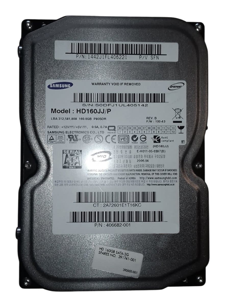 Жесткий диск HP 160Gb 7200 SATAII 3.5" HDD