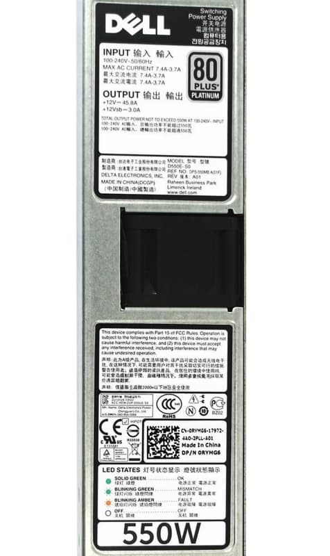 Резервный Блок Питания Dell DPS-550MB 550W