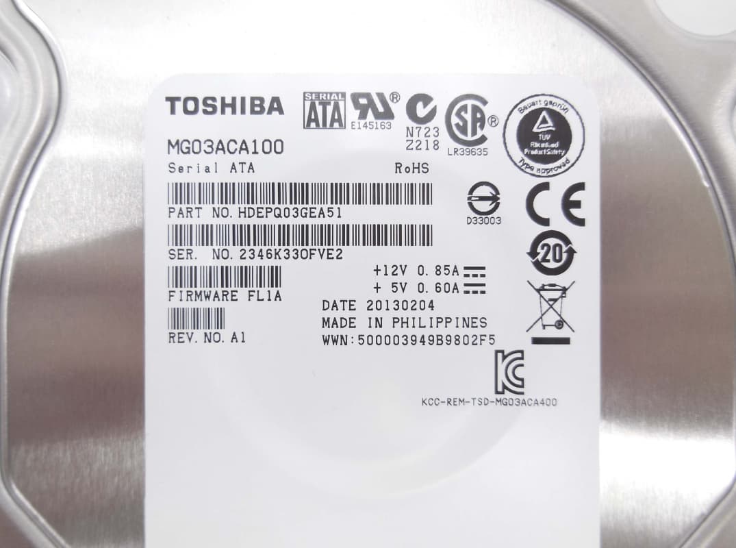 Жесткий диск Toshiba MG03ACA100 1Tb 7200 SATAIII 3,5" HDD