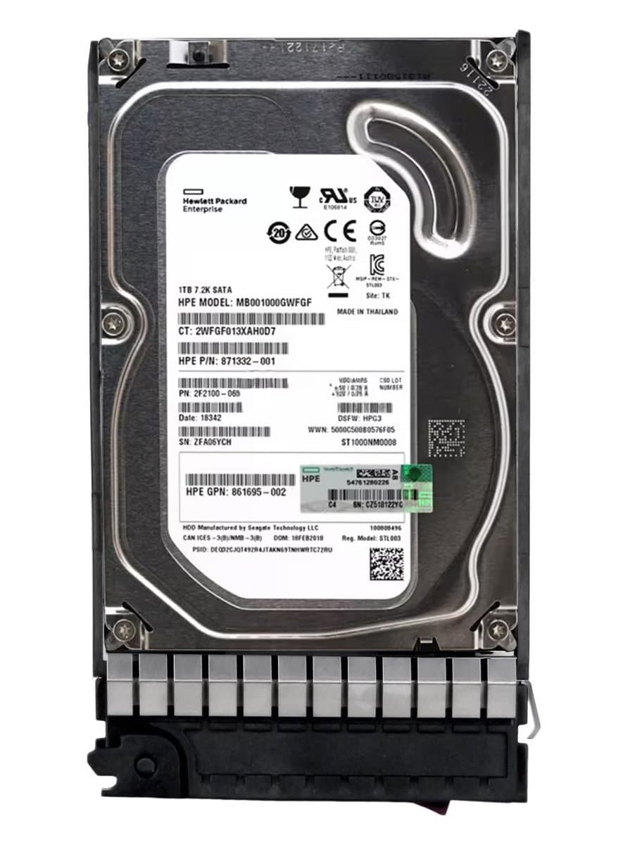 Жесткий диск HP 1Tb 7200 SATAIII 3.5" HDD 861695-002
