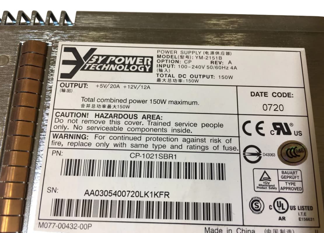 Блок питания Sun YM-2151B 150Wt