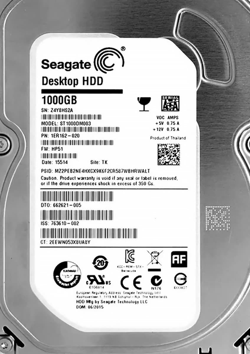 Жесткий диск HP 1Tb 7200 SATAIII 3.5" HDD 1ER162-020