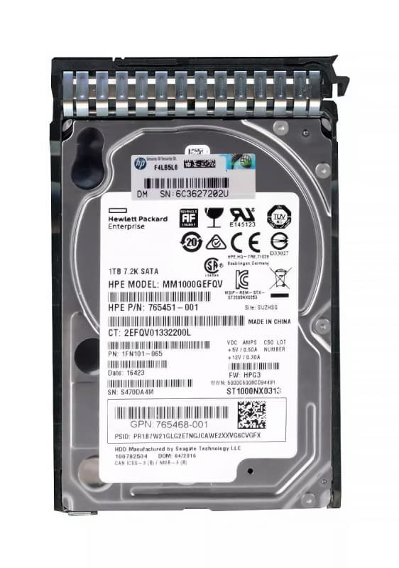 Жесткий диск HP MM1000GEFQV 1Tb 7200 SATAIII 2,5" HDD