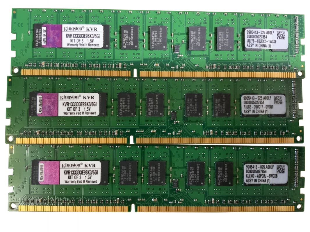 Оперативная память Kingston KVR1333D3E9SK3/6GI DDRIII 6Gb