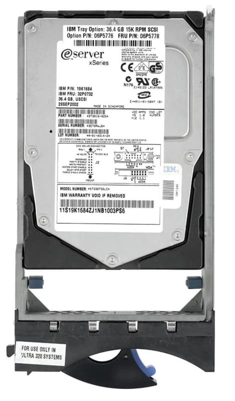 Жесткий диск IBM 9T3016-025 36,4Gb 15000 U320SCSI 3.5" HDD
