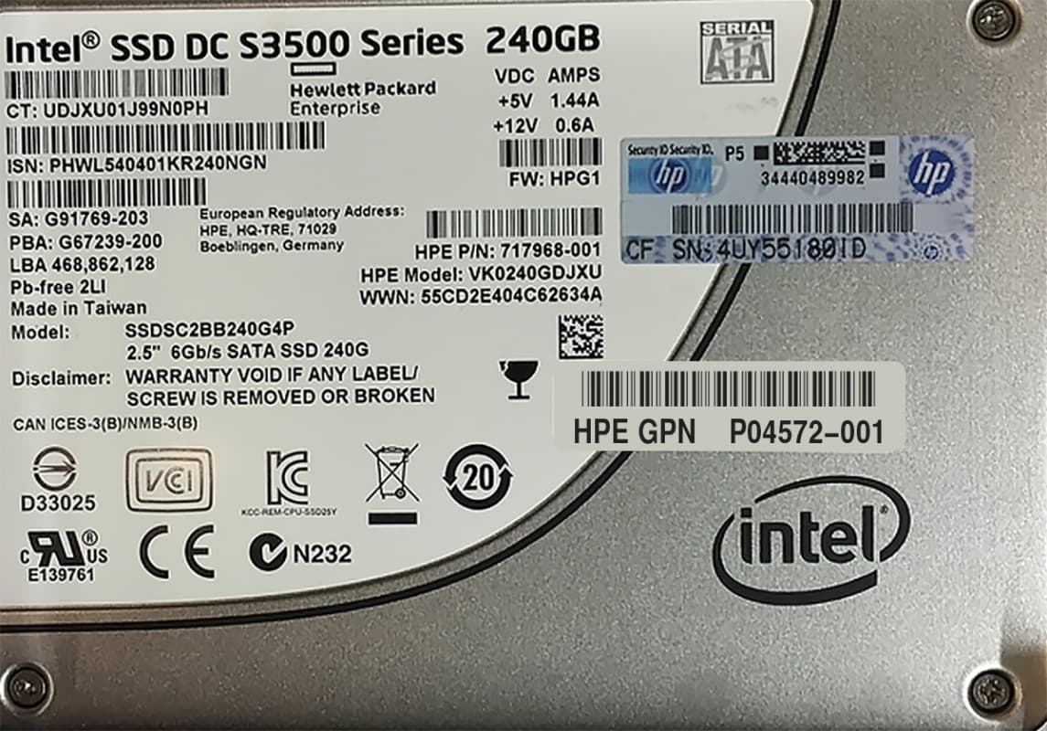 Жесткий диск HP P04572-001 240Gb SATAIII 2,5" SSD