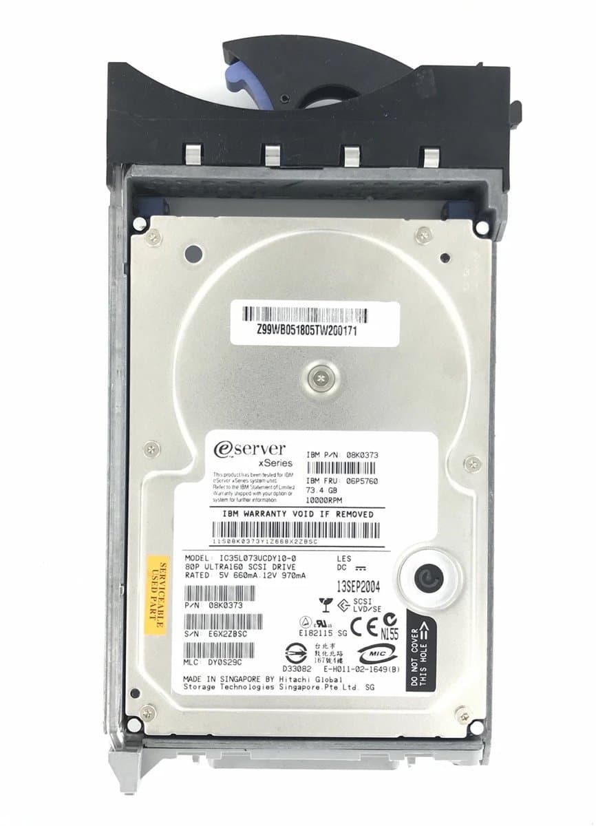Жесткий диск  IBM 73Gb 10000 U320SCSI 3.5" HDD
