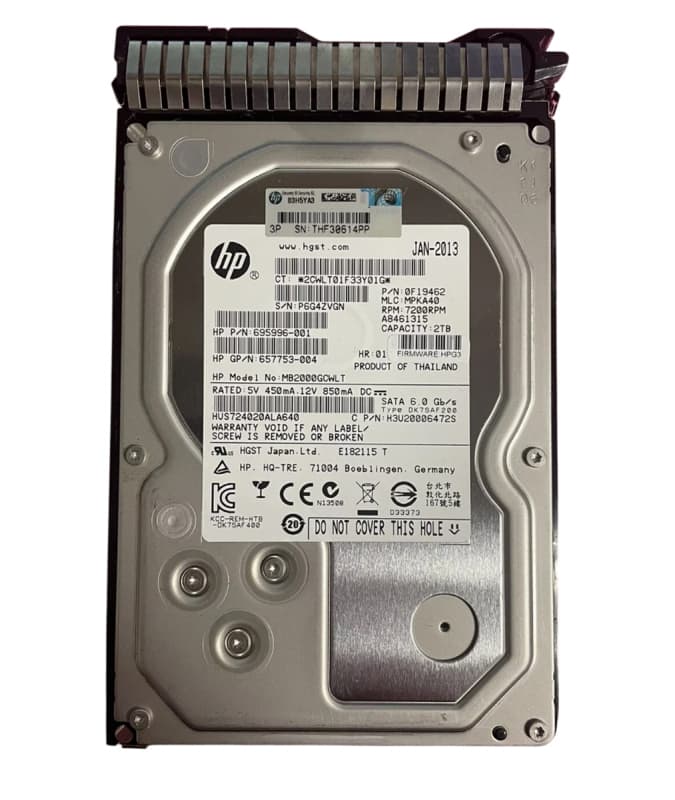 Жесткий диск HP 695996-001 2Tb 7200 SATAIII 3.5" HDD