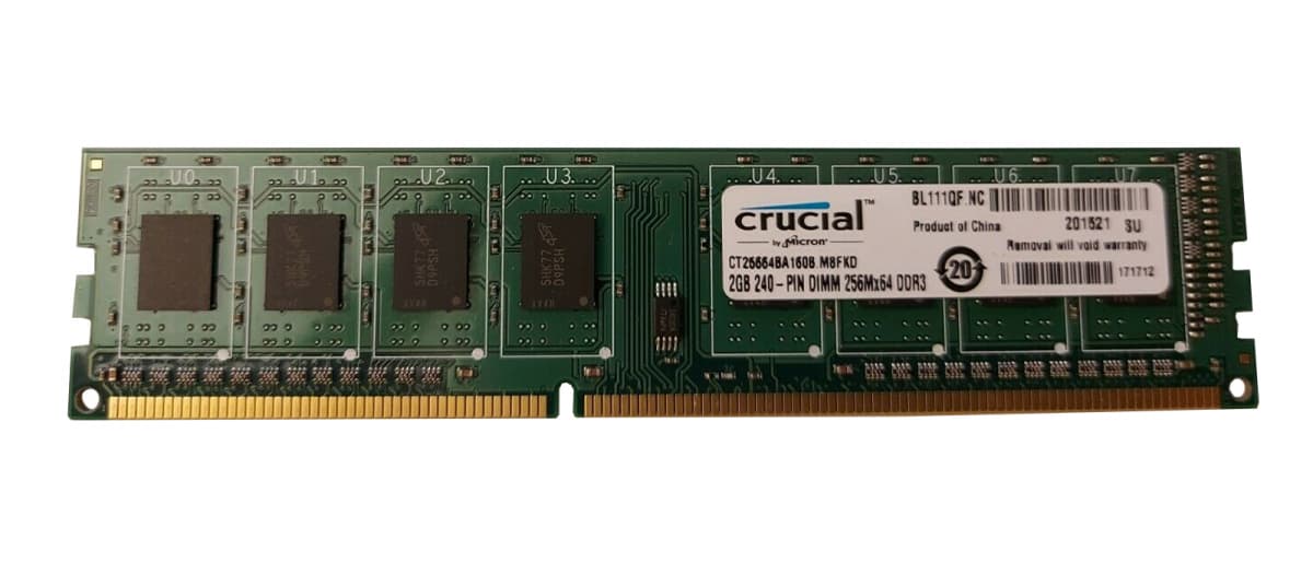 Оперативная память Crucial CT25664BA160B.M8FKD DDRIII 2GB