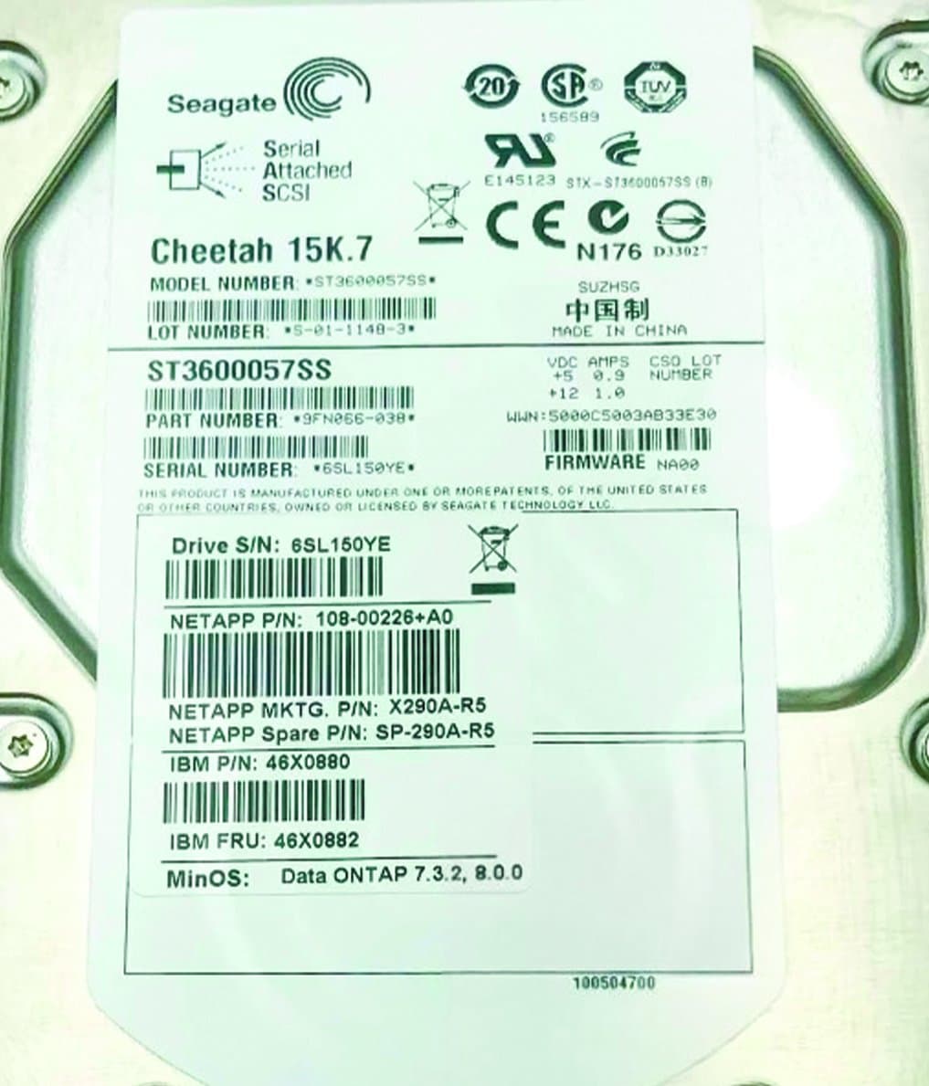 Жесткий диск NetApp 600Gb 15000 Fibre Channel 3.5" HDD 108-00226+A0