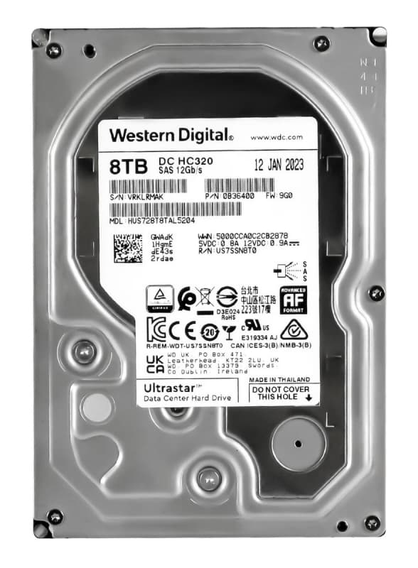 Жесткий диск Western Digital HUS728T8TAL5204 8Tb SAS 3,5" HDD