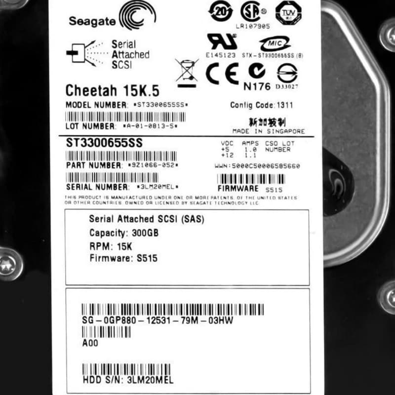 Жесткий диск Dell GP880 300Gb SAS 3,5" HDD