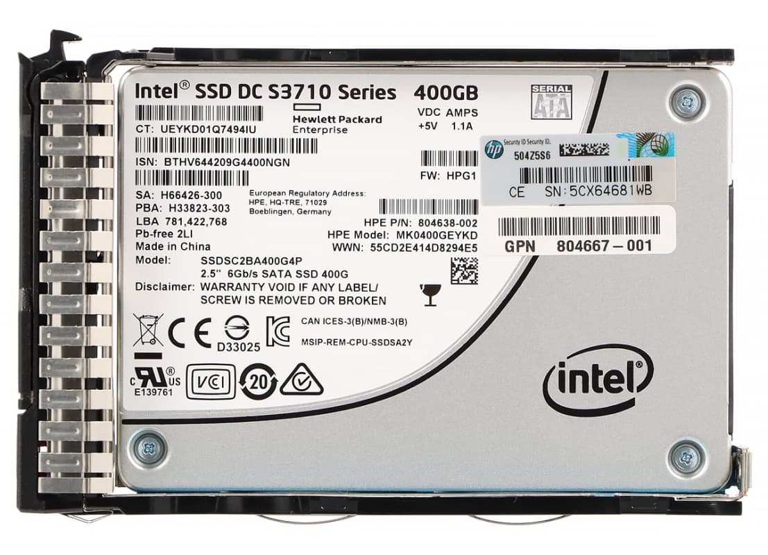 Жесткий диск HP 804667-001 400Gb SATAII 2.5" SSD