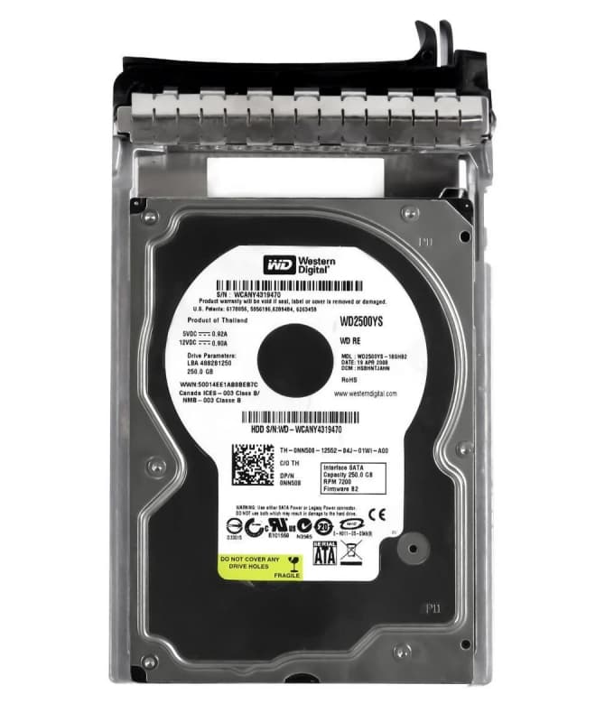 Жесткий диск Dell 0NN508 250Gb SATAII 3,5" HDD