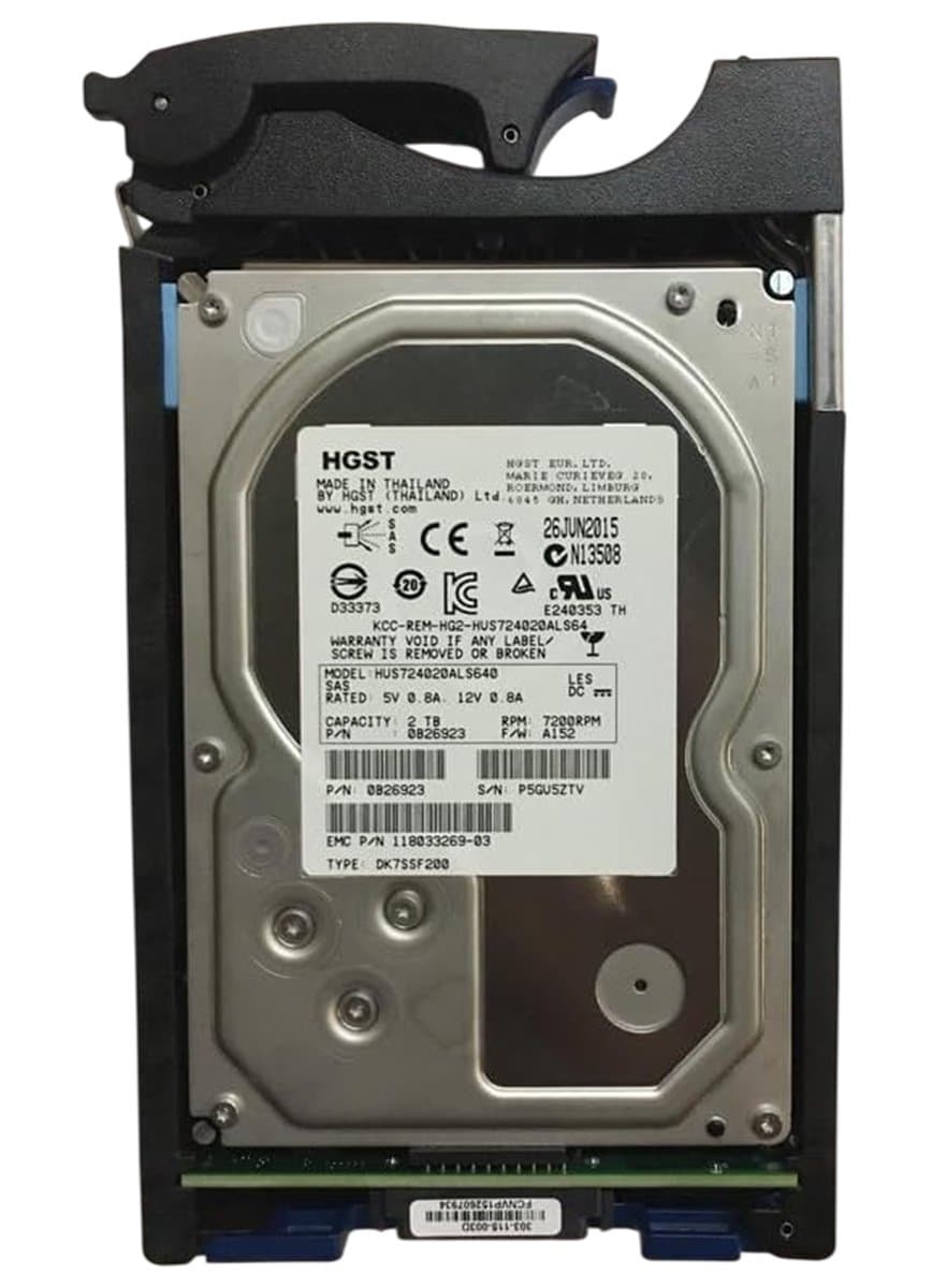 EMC 2Tb 7200 SAS 3.5" HDD 118033269-03