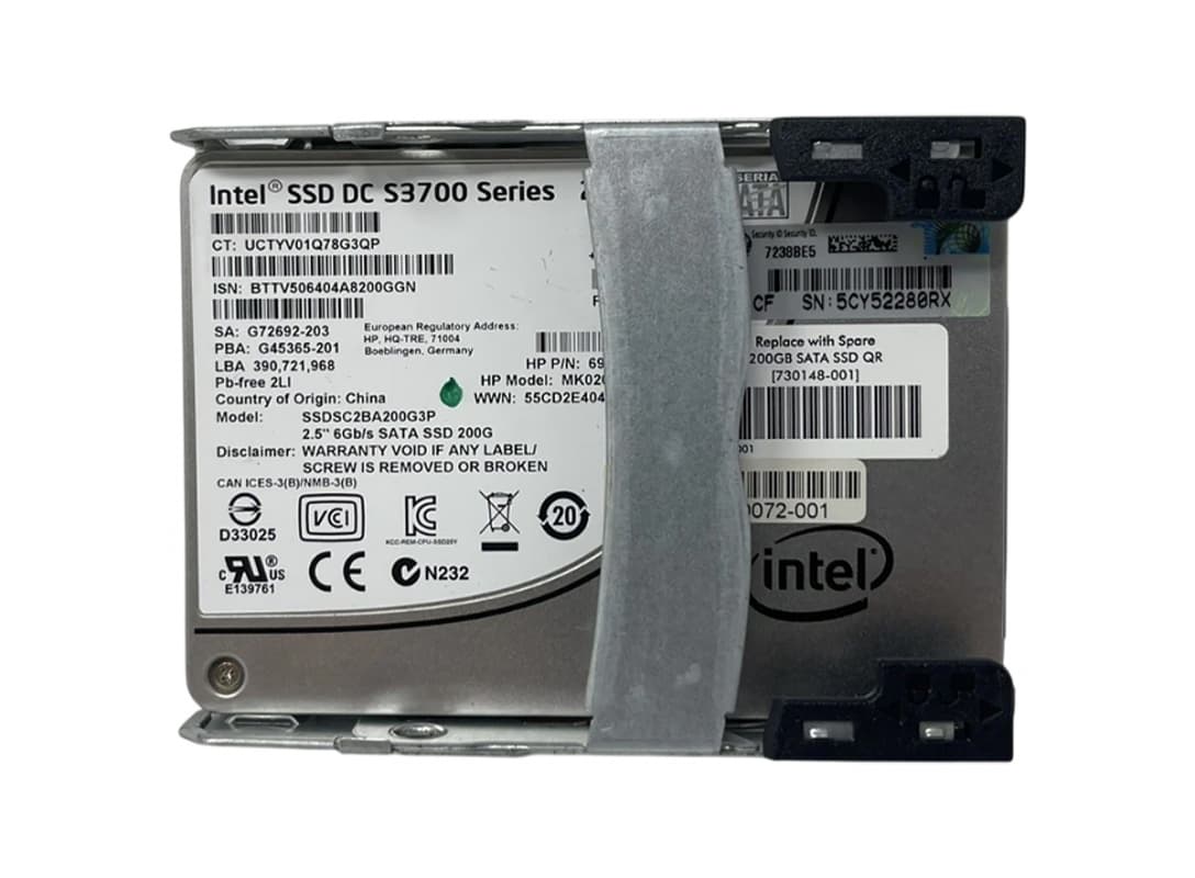 Жесткий диск HP 730148-001 200Gb SATAIII 2,5" SSD