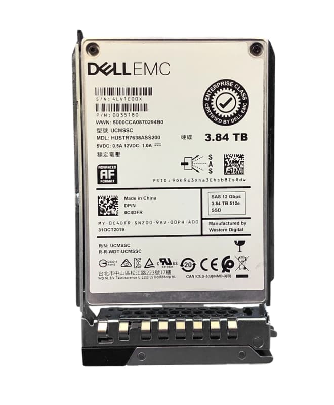 Жесткий диск Dell 0C4DFR 3.84TB SAS 2,5" SSD