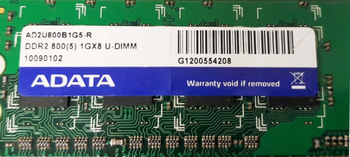 Оперативная память ADATA AD2U800B1G5-R DDRII 1GB
